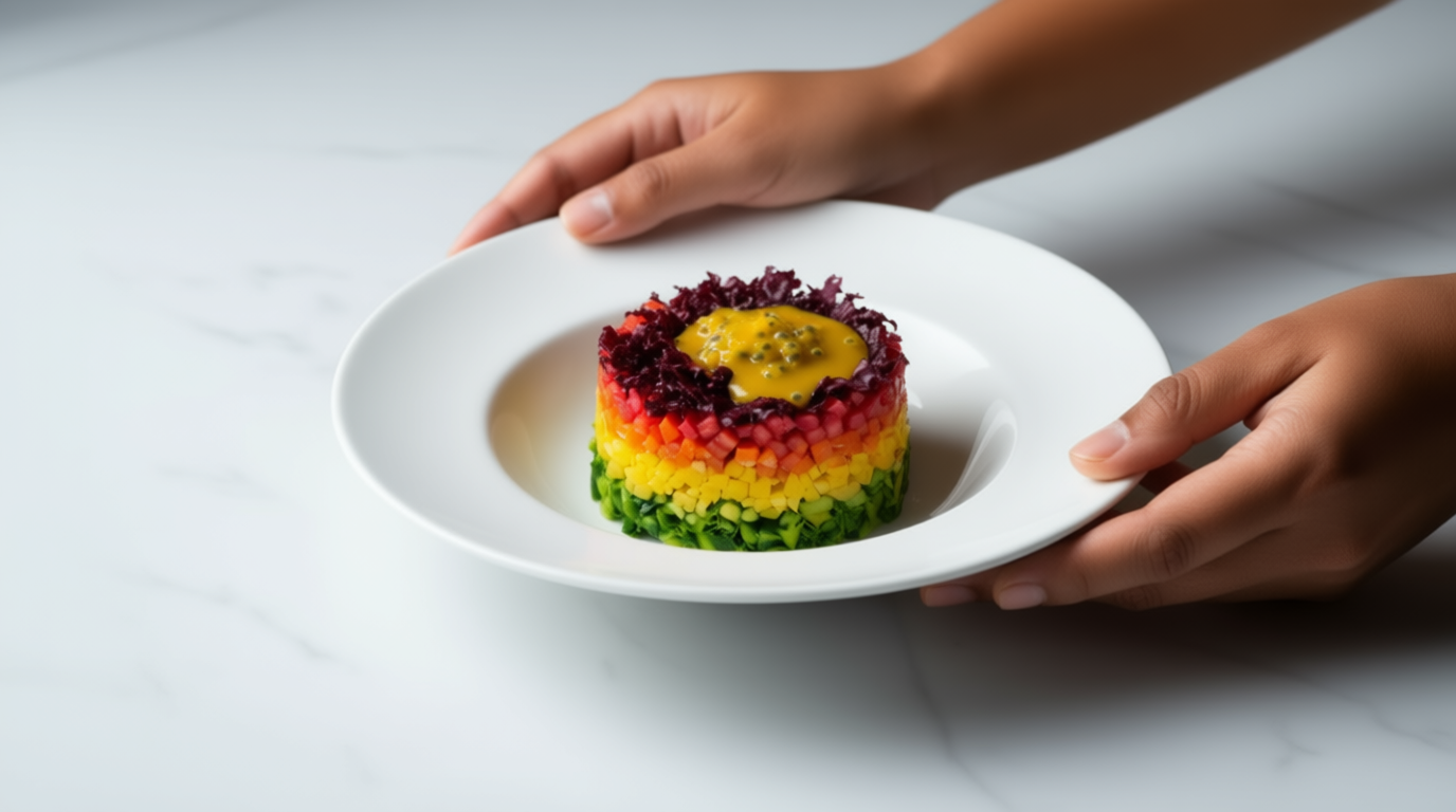 سالاد رنگینکمان آتاویتا: تلفیقی جادویی از طعمها و رنگها